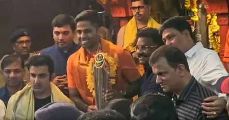 Celebrating Victory: Suryakumar Yadav, Gambhir & Jay Shah Pray at Shree Siddhivinayak Temple