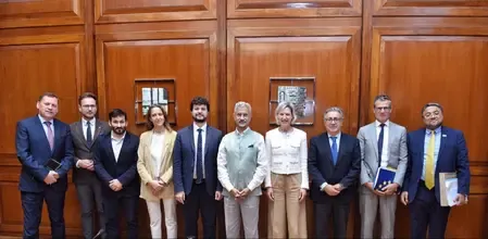 जयशंकर ने यूरोपीय प्रतिनिधिमंडल से एफटीए पर चर्चा की, 2025 अंत तक समझौता लक्ष्य