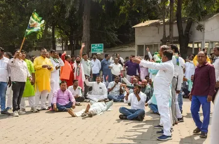 JD-U Workers Stage Protests in Patna and Kalyan Bigha Following Nitish Kumar's RS Nomination