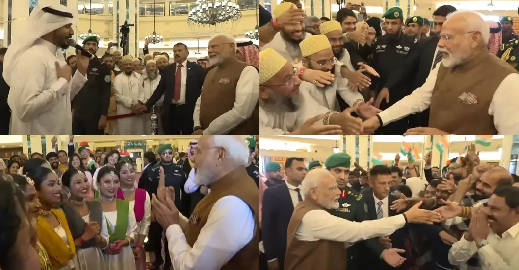Jeddah Resonates with 'Modi-Modi' Chants, Saudis Perform Iconic Hindi Patriotic Songs