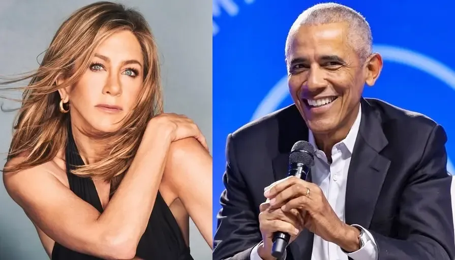 Jennifer Aniston reacts to rumours of her romance with Barack Obama