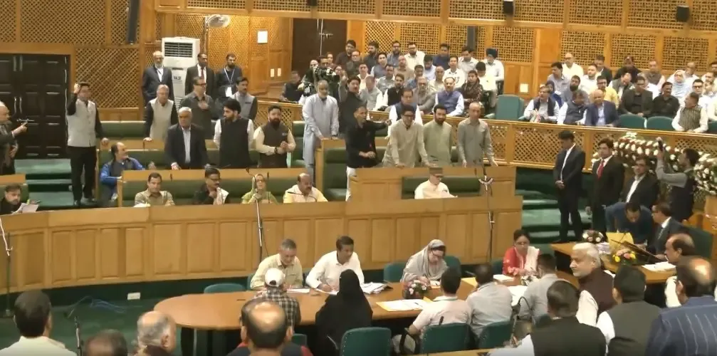 J&K Assembly erupts over Hari Singh holiday row; BJP walks out