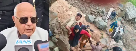 Farooq Abdullah Calls for Relocation of Families Affected by Ramban Flash Floods
