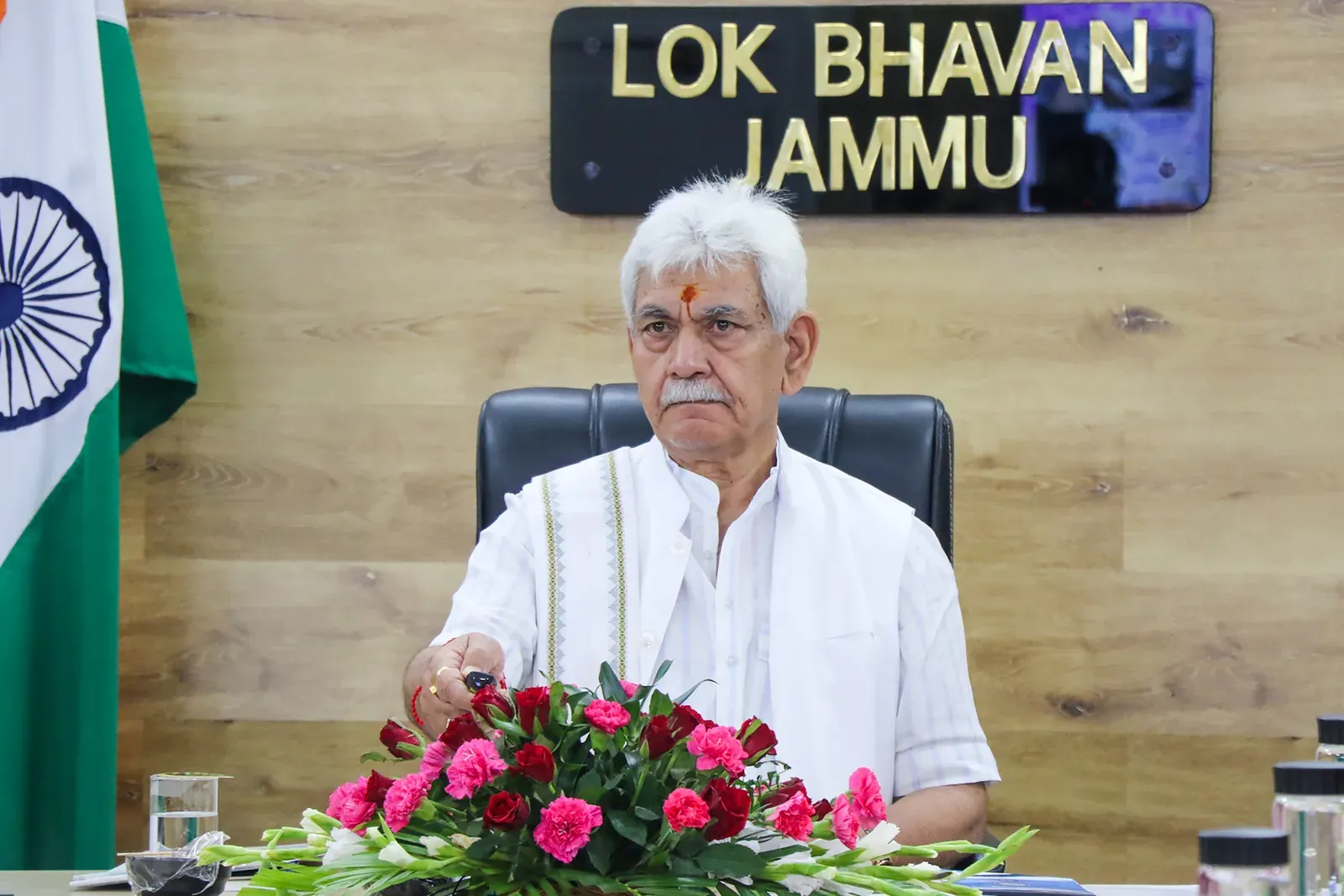 Kulgam terror attack: J&K L-G Manoj Sinha chairs high-level security review