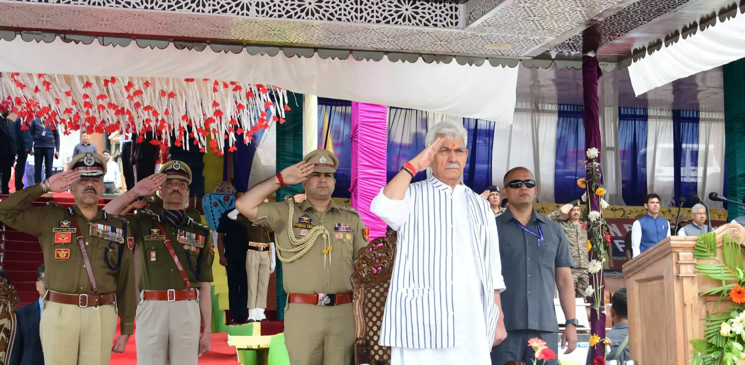 Admiration for J&K Police Nationally for Their Resolve and Professionalism: L-G Sinha
