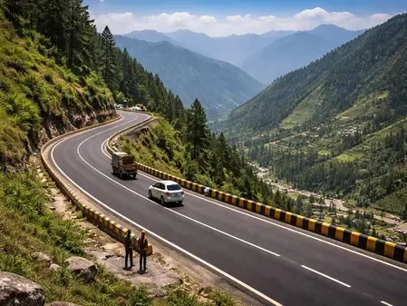 How is J&K's Road Network Surpassing 41,000 km and Enhancing Border Connectivity?