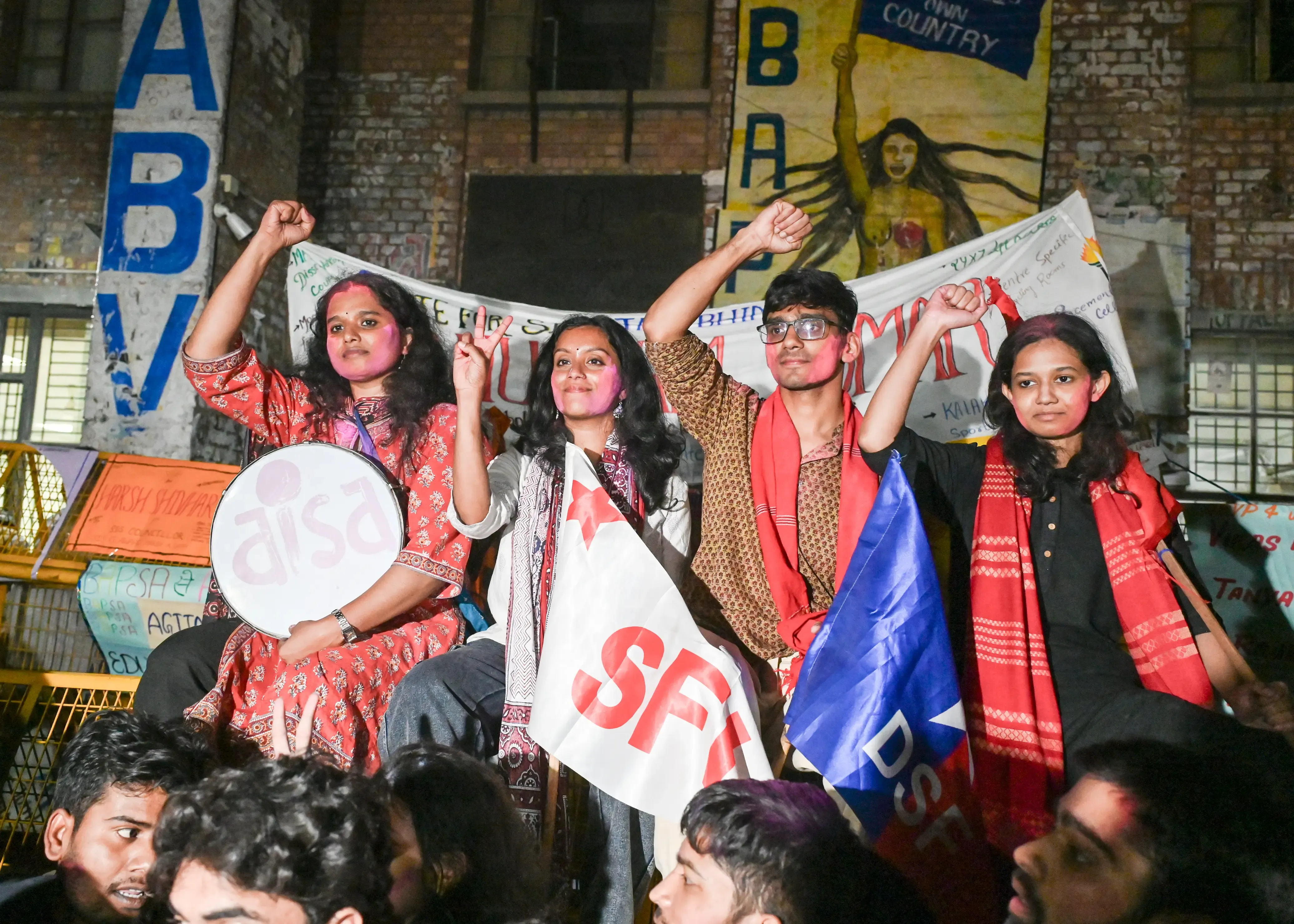Did the Left Alliance Secure All Seats in the JNUSU Elections?