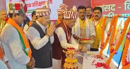 What Happened During JP Nadda's Inauguration of BJP's Training Camp in Chhattisgarh?