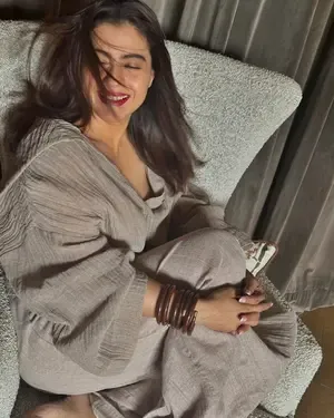 Kajol Shares Her Joyful Good Hair Day Moment