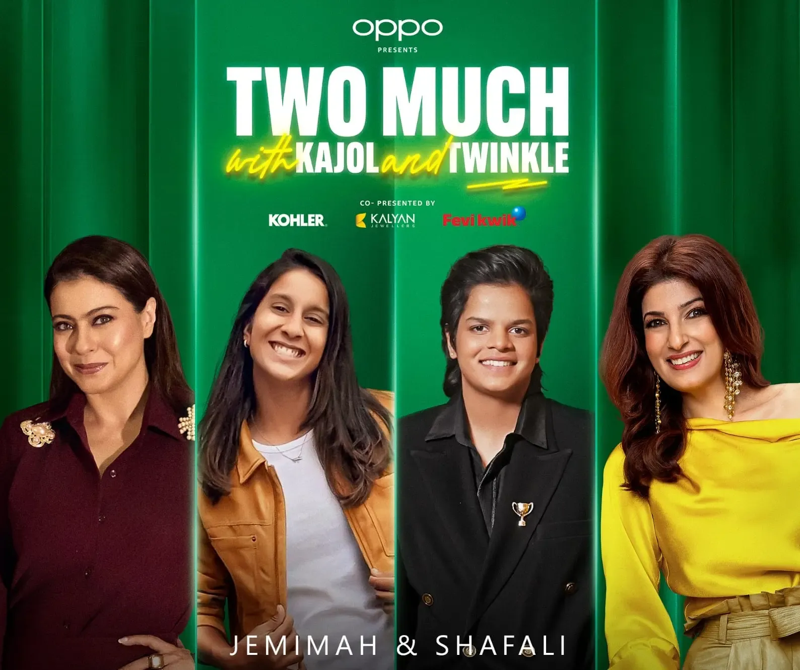 Will Kajol and Twinkle Khanna Honor Cricket World Champions Jemimah Rodrigues and Shafali Verma on 'Two Much with Kajol and Twinkle'?