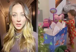 Kaley Cuoco shares pics from Christmas celebration with fiance Tom
 Pelphrey, daughter Matilda