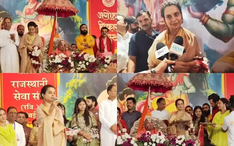 Kangana Ranaut Participates in Ram Katha, Endorses PM Modi’s Message of Togetherness