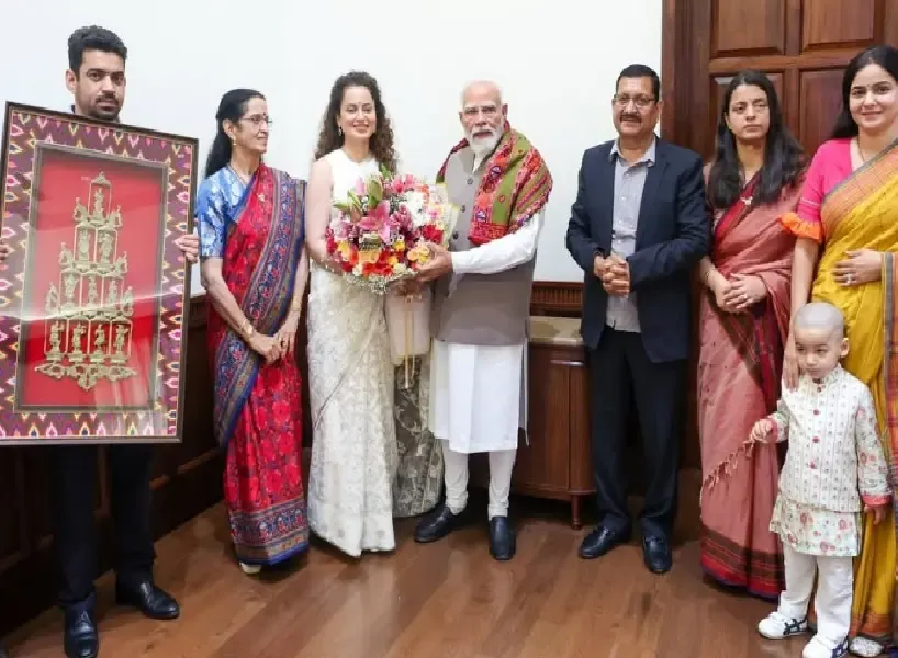 कंगना रनौत ने जन्मदिन पर पीएम मोदी से की मुलाकात, साझा की खुशी की तस्वीर