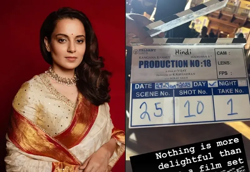 Kangana Ranaut Films Scene 25 of New Project with R. Madhavan
