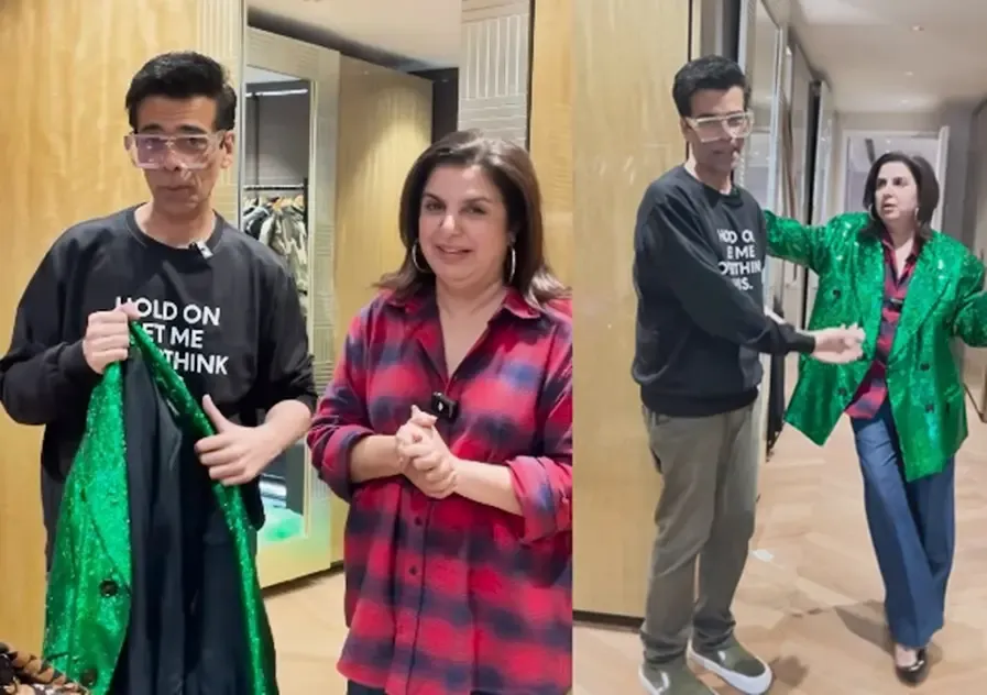 Karan Johar Takes on the Role of Stylist for Farah Khan