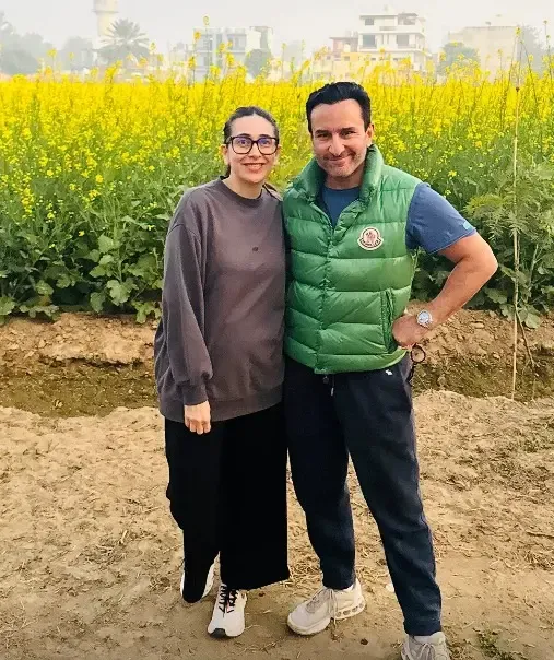 Karisma Kapoor & Saif Ali Khan reunite for a pic, Kareena Kapoor says 'OGs in Sarson Ke Khet'