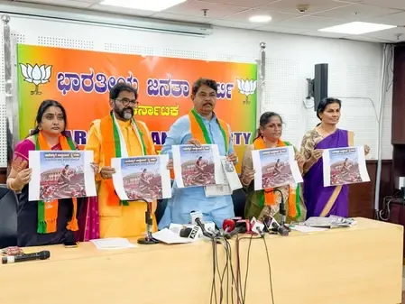 Karnataka BJP Protests Against Congress Over Women’s Quota Controversy