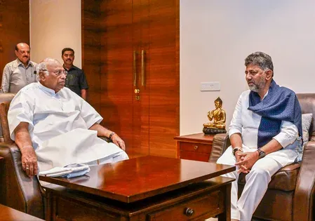 Karnataka Cabinet expansion: CM Shivakumar flies to Delhi, 20 berths vacant