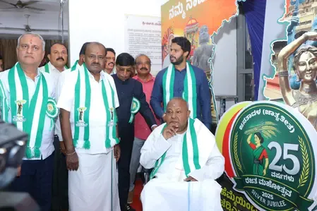 Karnataka: Deve Gowda and Kumaraswamy re-elected as JD (S) chief, State President 