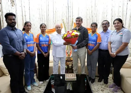 Karnataka Governor felicitates state players part of India’s historic triumph in Women’s T20 WC for the Blind