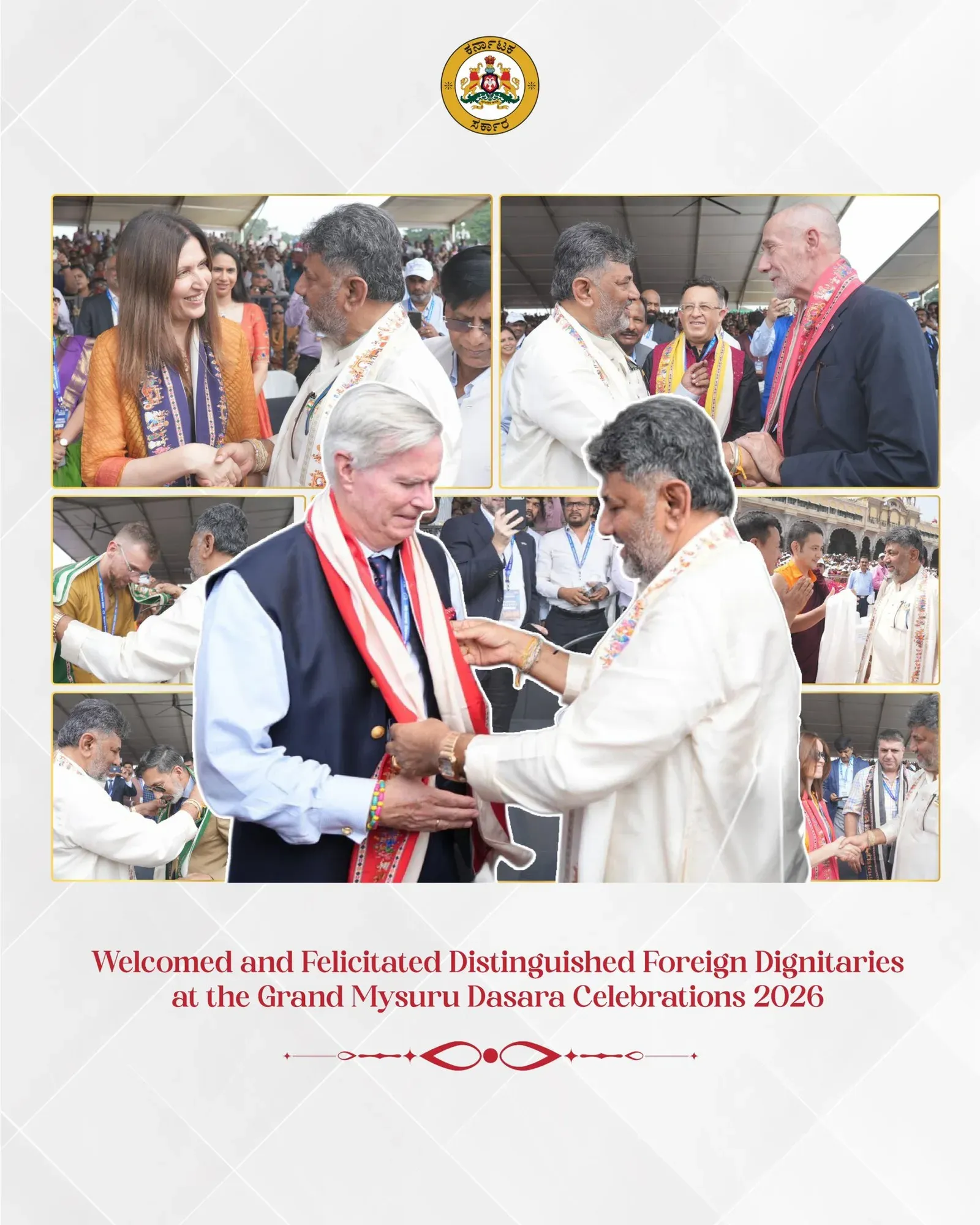 Karnataka thanks 13 envoys who attended Mysuru Dasara 2026