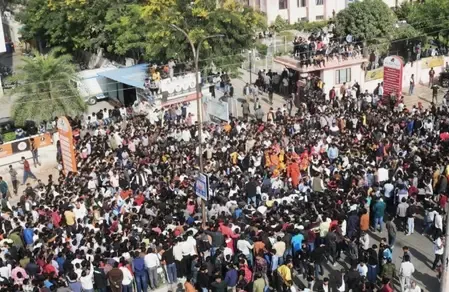 Karni Sena holds protest to seek MP govt's action against police excess in Harda