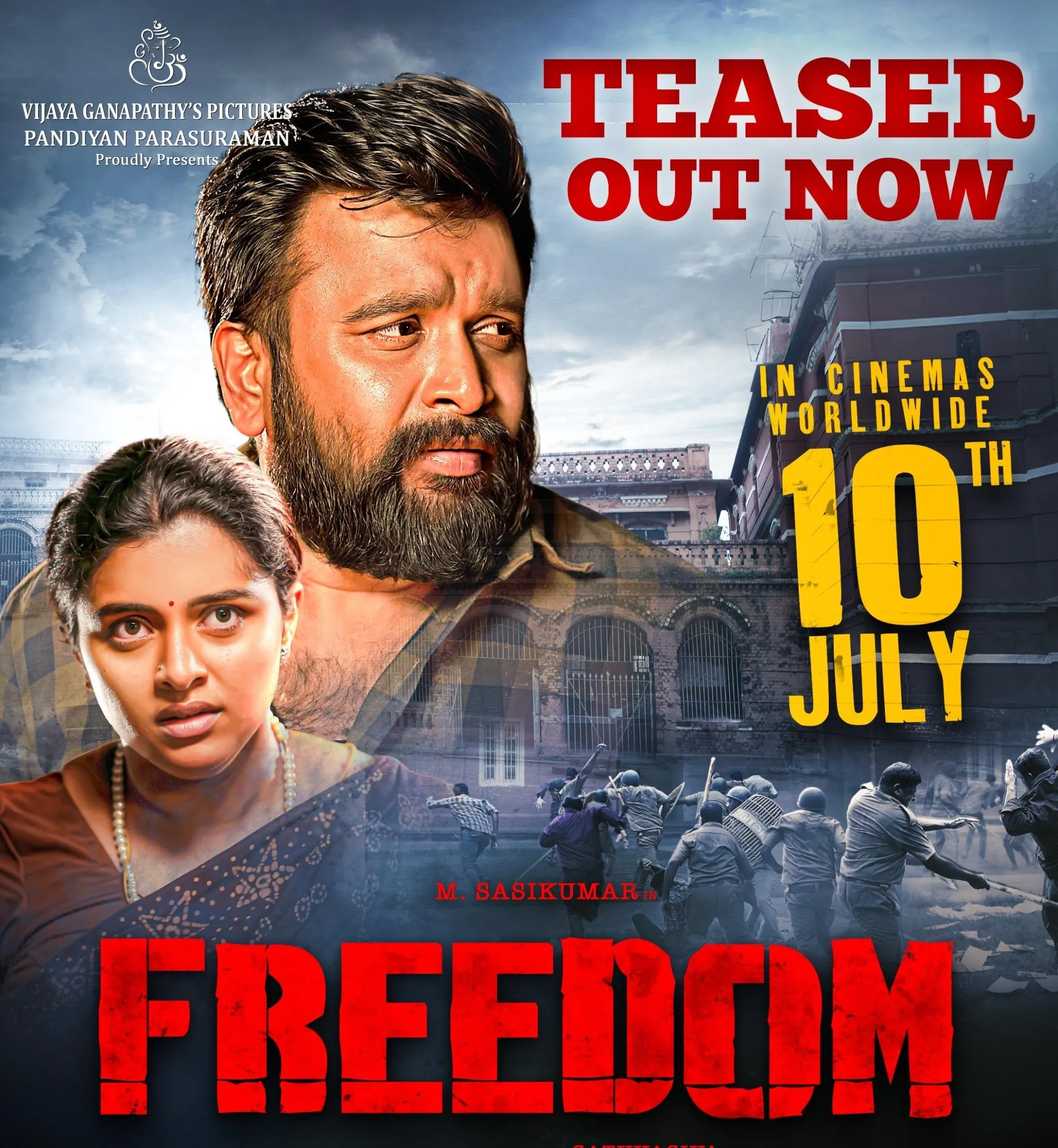 Has Karthi Unveiled a Thrilling Teaser for Sasikumar and Lijomol Jose's 'Freedom'?