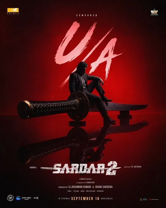 Karthi's 'Sardar 2' gets U/A certificate, releases September 10