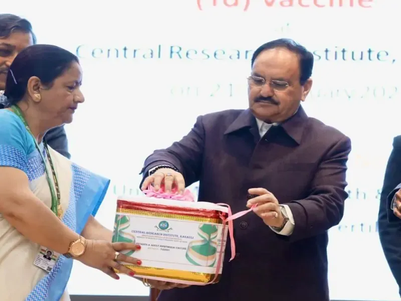 कसौली में जेपी नड्डा ने किया टिटनेस और वयस्क डिप्थीरिया वैक्सीन का उद्घाटन
