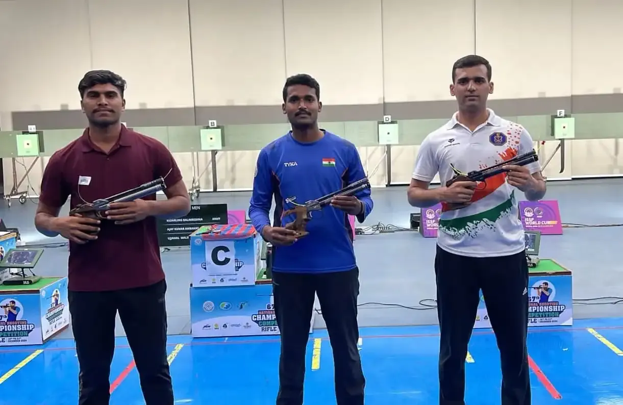 How Did Kedarling Uchaganve Lead Army to Victory in Men’s Air Pistol at KSSM Shooting Championship?