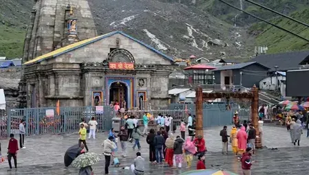 Kedarnath Yatra resumes as rain eases; IMD orange alert in Rudraprayag
