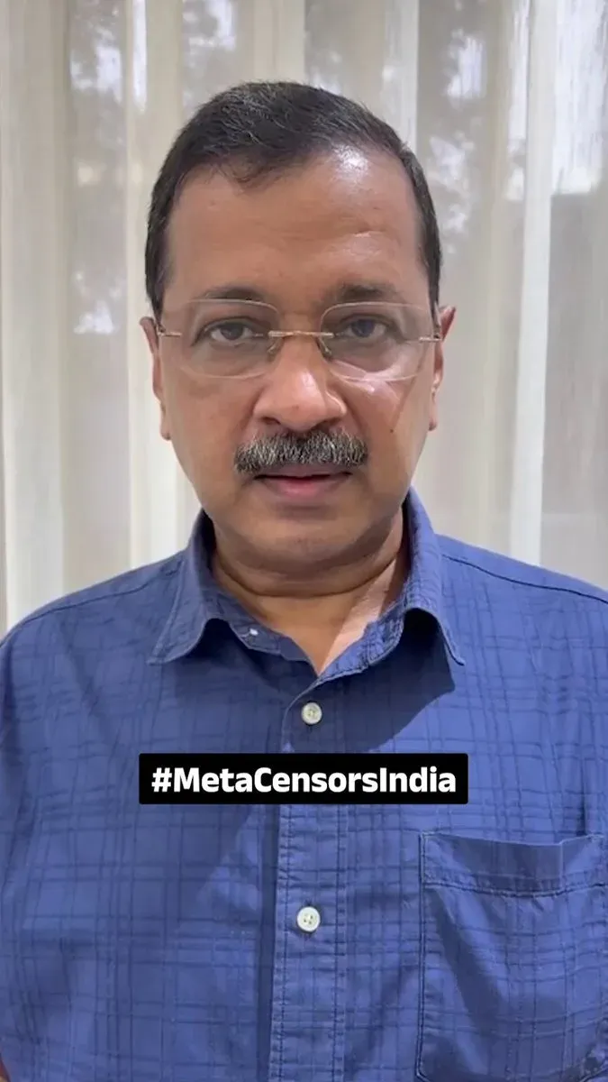 Kejriwal Calls Out Meta, Seeks Suppressed Pages