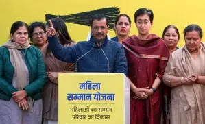 Kejriwal Vows Rs 2,100 Monthly Aid for Women in Delhi if AAP Secures Victory, BJP Critiques with ‘Lollipop’ Remark