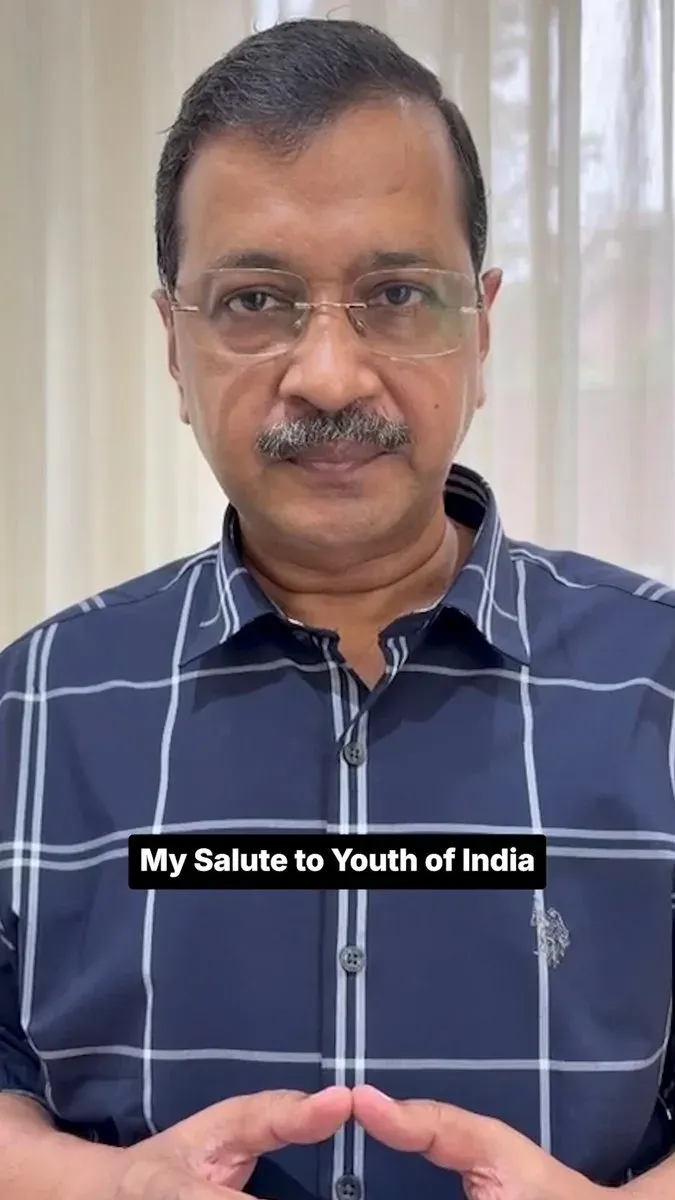 Kejriwal Salutes India's Youth for Courage Against Oppression