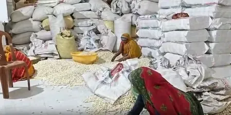 केंद्र सरकार के विजन से बदली जिंदगी, मखाना फैक्ट्री के कामगारों ने जताया आभार