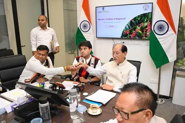 'कॉफीज ऑफ नागालैंड' मिशन लॉन्च: सिंधिया ने ₹175 करोड़ की कॉफी मूल्य श्रृंखला पहल का शुभारंभ किया
