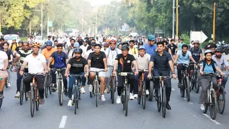 केंद्रीय मंत्री मनसुख मांडविया ने 'संडे ऑन साइकिल' एंथम लॉन्च किया