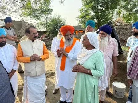 क्या केंद्रीय राज्य मंत्री जॉर्ज कुरियन ने पंजाब के मोगा का दौरा किया?
