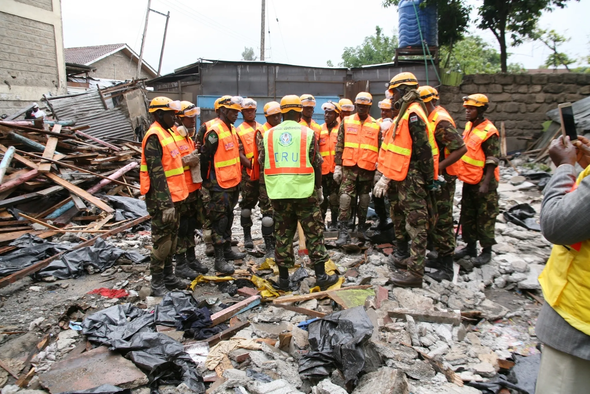 Is it true that two individuals have lost their lives after a building collapse in Nairobi?
