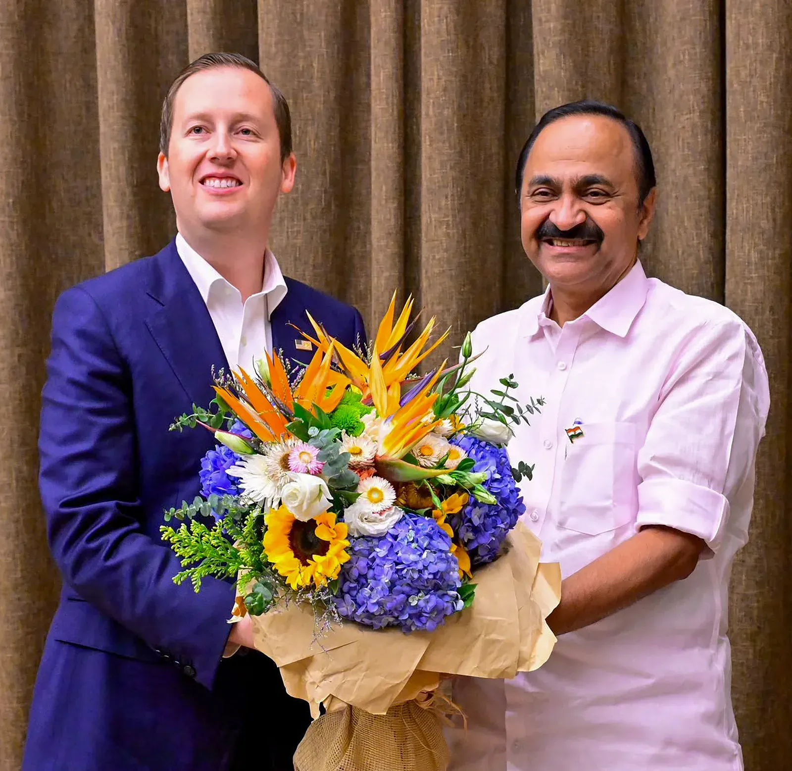 Kerala CM Satheesan meets US Ambassador Sergio Gor in Kochi