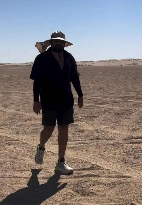 Khalifa director Vysakh braves Dubai desert heat in BTS video from set