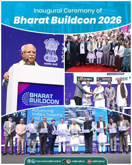 Khattar Addresses Bharat Buildcon 2026 Inaugural at Yashobhoomi