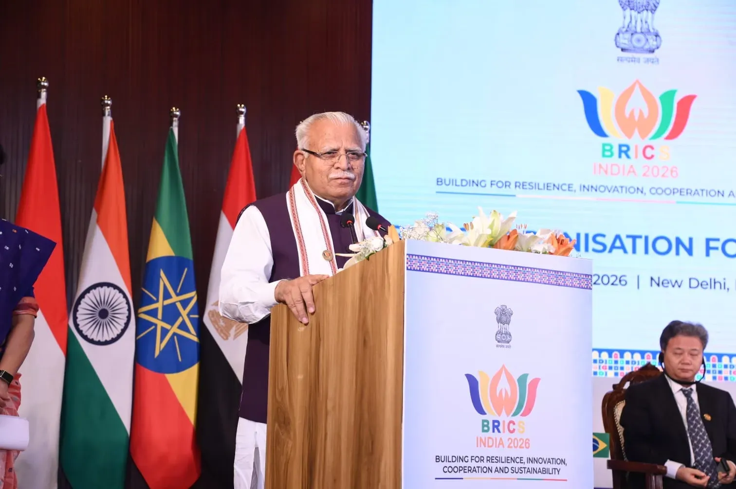 Khattar Delivers Address at BRICS Urbanisation Forum 2026