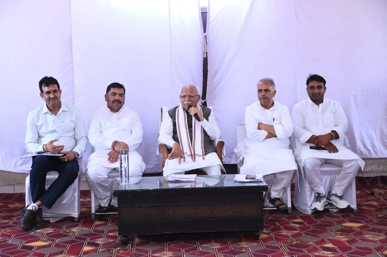 Khattar Meets Kamalpur Families in Nilokheri Outreach Drive