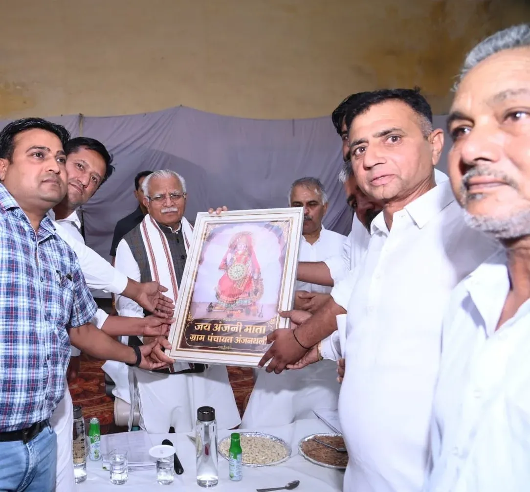 Khattar Reviews Development Works at Anjanthali