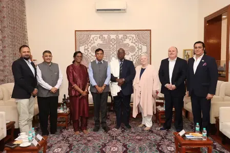 खेल मंत्री मनसुख मंडाविया ने कॉमनवेल्थ स्पोर्ट के प्रेसिडेंट डोनाल्ड रुकारे से की मुलाकात