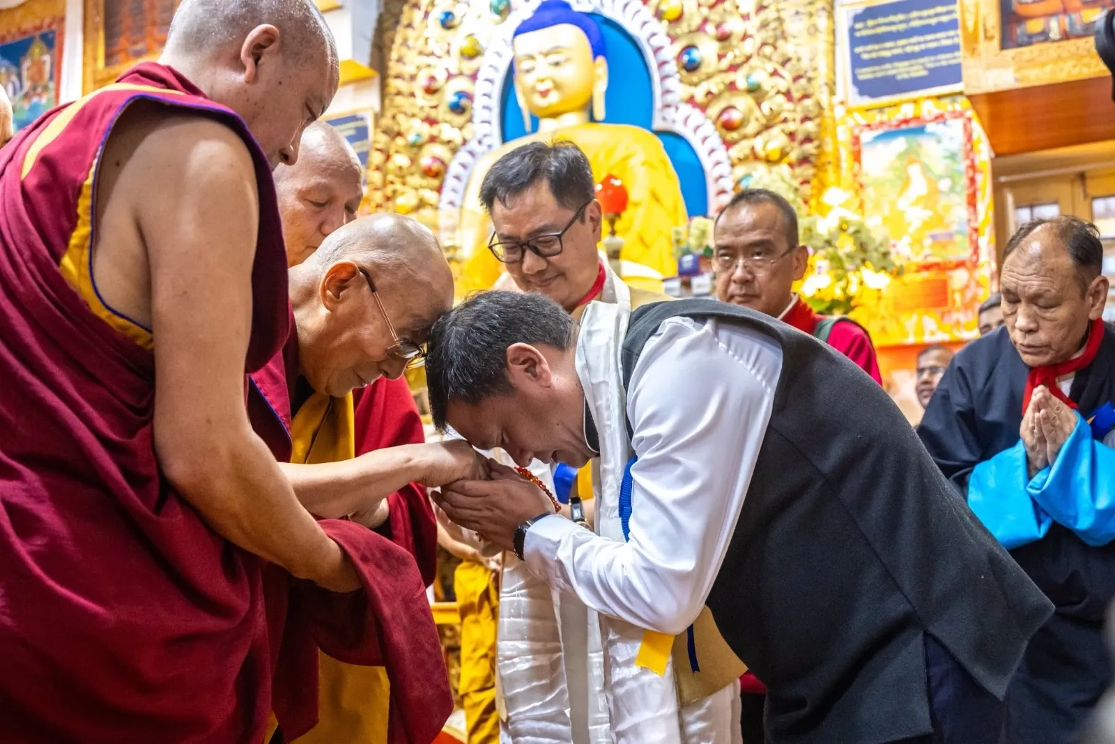 Did Kiren Rijiju and Pema Khandu Celebrate the Dalai Lama's 90th Birthday?