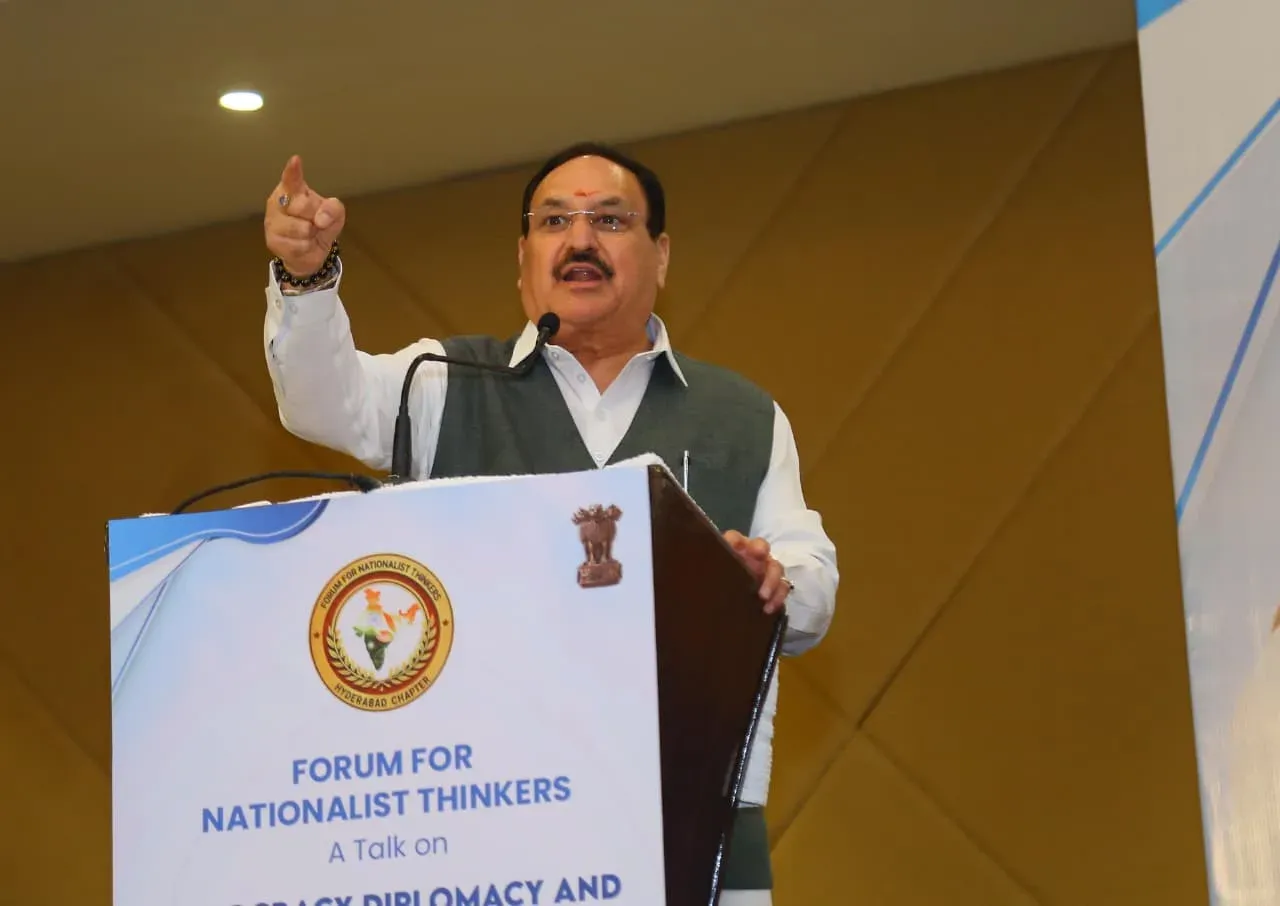 Kishan Reddy at Nationalist Symposium: Nadda Slams Telangana Congress