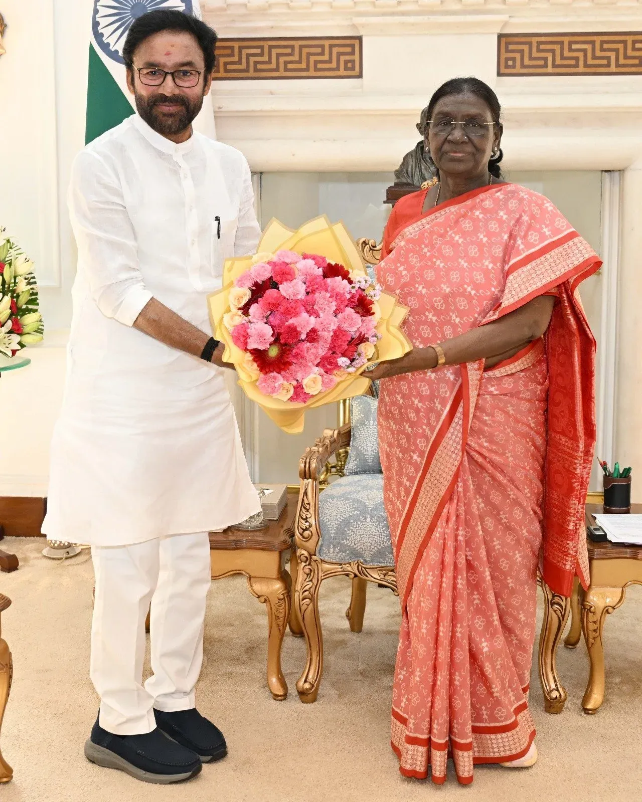 Kishan Reddy Calls on President Murmu at Rashtrapati Bhavan