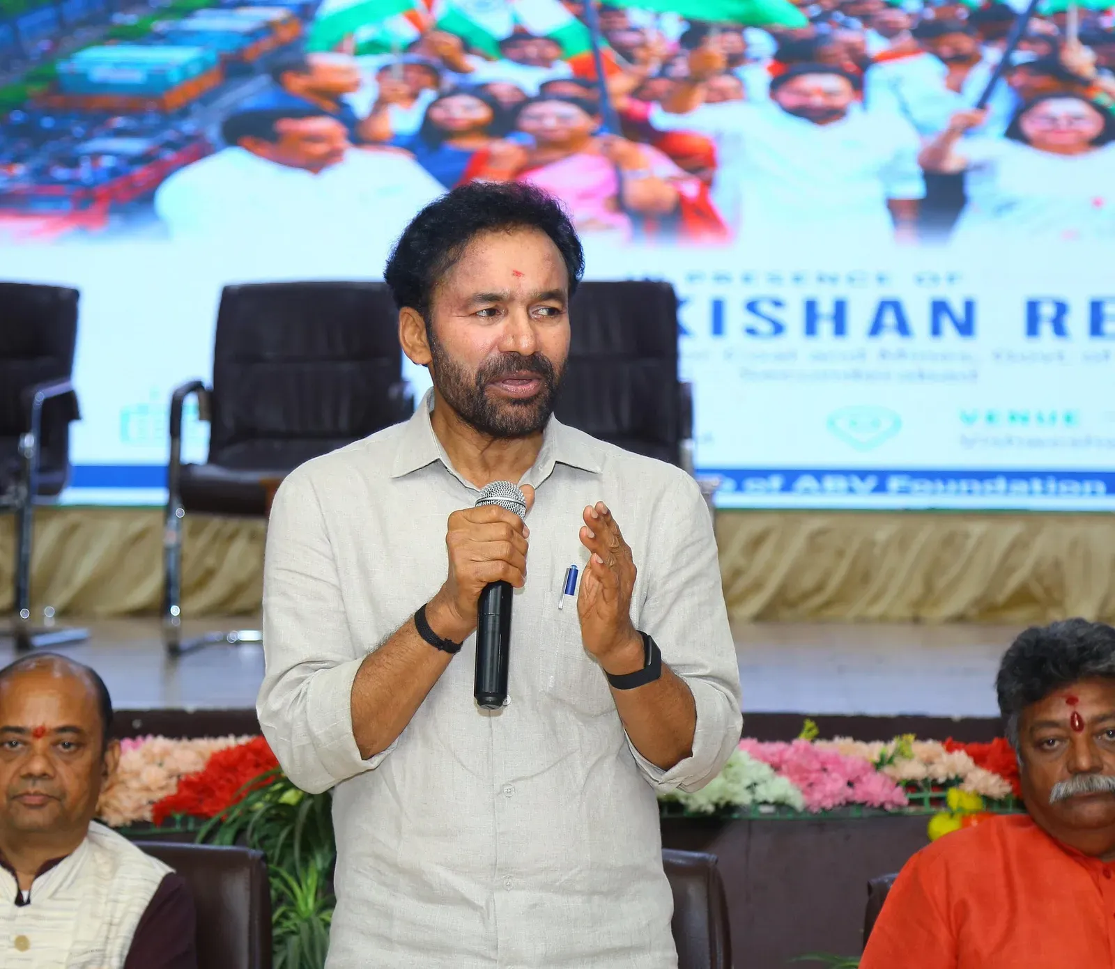 Kishan Reddy Chairs Har Ghar Tiranga Prep Meet in Hyderabad
